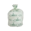 Sac poubelle sac bio Happy Sacks 115x140cm T18 blanc/vert 100pcs - 240L