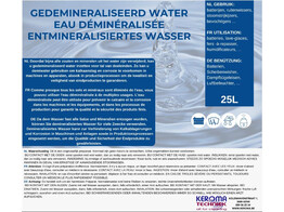 Eau demineralisee 25 litres