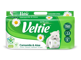 Papier toilette 3pli Veltie 150 feuille 7x8rouleaux