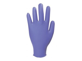 Gants nitrile sand poudre bleu 200 pieces