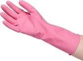 Huishoudhandschoen roze small  GR01 