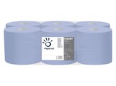 Midi bobine Papernet autocut bleu 2plis 6 rouleaux