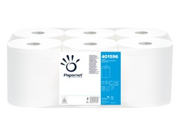 Papernet midipoetsrol 2 laags wit  celstof ecolabel 6 rollen