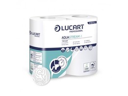 Lucart Aquastream papier toilette 2pli 400feuille 14x4roll  811B70J