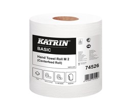 Midi bobine Katrin Basic 2 plis blanc   ecolabel 6 rouleaux